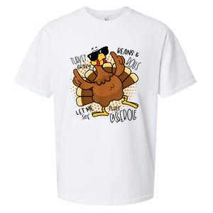 Turkey Gravy Beans And Rolls Let Me See That Casserole Funny Sueded Cloud Jersey T-Shirt