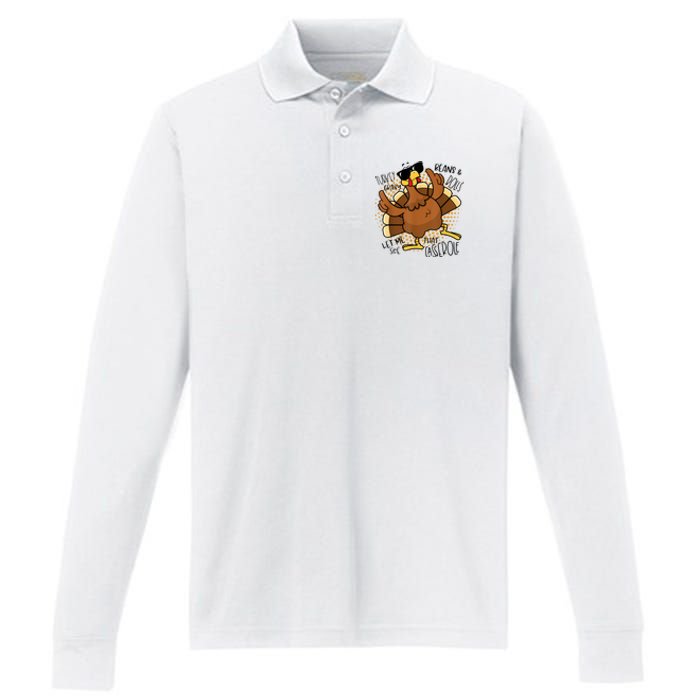 Turkey Gravy Beans And Rolls Let Me See That Casserole Funny Performance Long Sleeve Polo