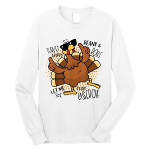 Turkey Gravy Beans And Rolls Let Me See That Casserole Funny Long Sleeve Shirt