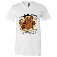 Turkey Gravy Beans And Rolls Let Me See That Casserole Funny V-Neck T-Shirt