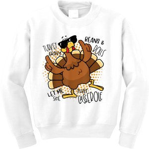 Turkey Gravy Beans And Rolls Let Me See That Casserole Funny Kids Sweatshirt