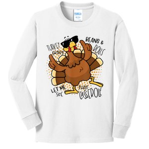 Turkey Gravy Beans And Rolls Let Me See That Casserole Funny Kids Long Sleeve Shirt