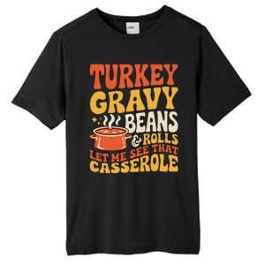 Turkey Gravy Beans And Rolls Funny Autumn Thanksgiving 2024 Tall Fusion ChromaSoft Performance T-Shirt