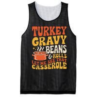 Turkey Gravy Beans And Rolls Funny Autumn Thanksgiving 2024 Mesh Reversible Basketball Jersey Tank