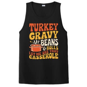 Turkey Gravy Beans And Rolls Funny Autumn Thanksgiving 2024 PosiCharge Competitor Tank