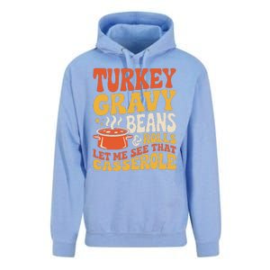 Turkey Gravy Beans And Rolls Funny Autumn Thanksgiving 2024 Unisex Surf Hoodie