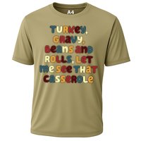 Turkey Gravy Beans And Rolls Let Me See That Casserole Funny Thanksgiving Cooling Performance Crew T-Shirt