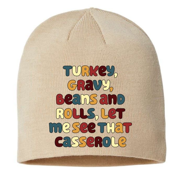 Turkey Gravy Beans And Rolls Let Me See That Casserole Funny Thanksgiving Sustainable Beanie