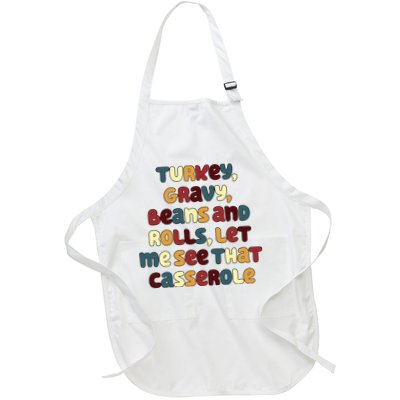 Turkey Gravy Beans And Rolls Let Me See That Casserole Funny Thanksgiving Apron