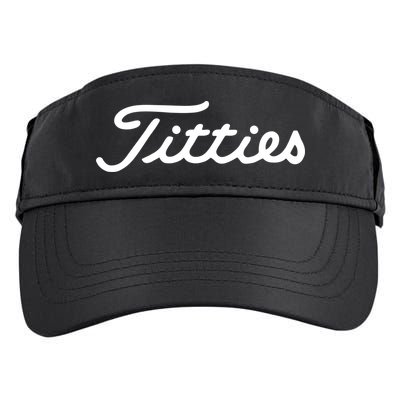 Titties Golf Bachelor Party Funny Golfing Gift Parody Adult Drive Performance Visor