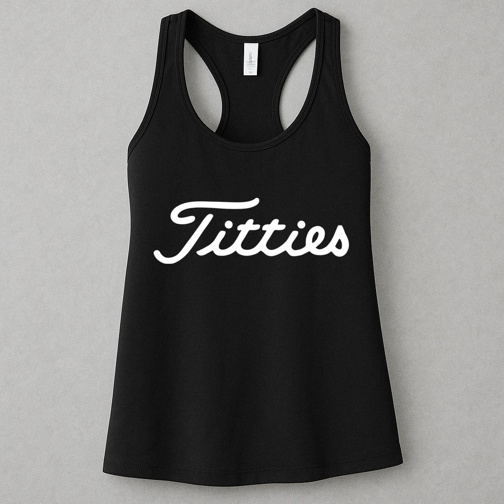 Titties Golf Bachelor Party Funny Golfing Gift Parody Womens Tank Top