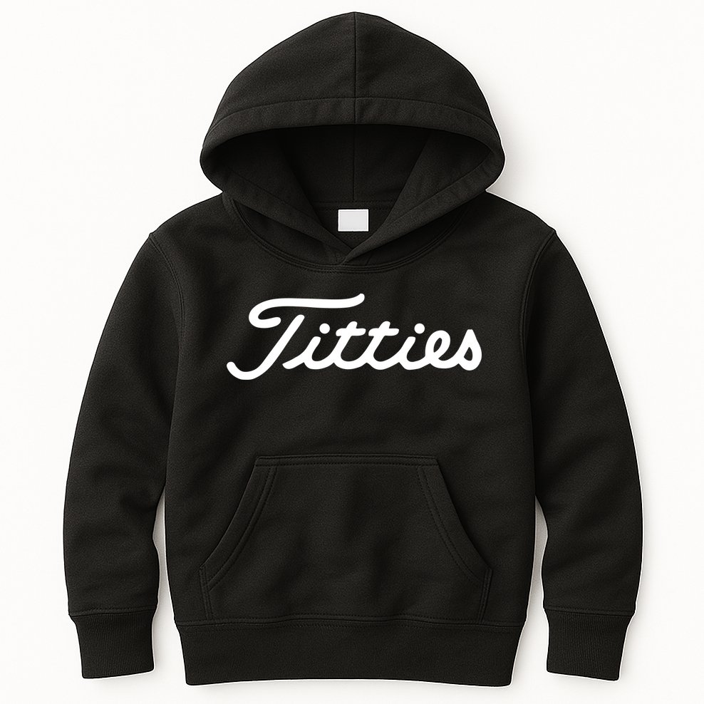 Titties Golf Bachelor Party Funny Golfing Gift Parody Kids Hoodie