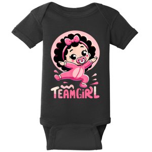 Team Girl Baby Gender Reveal Party Announcemen Baby Bodysuit