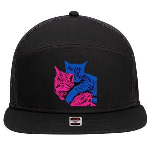 Tv Girl Band French Exit Album Funny Cat Lovers 7 Panel Mesh Trucker Snapback Hat