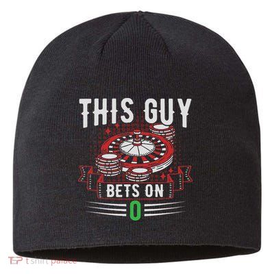 This Guy Bets On 0 Design Roulette Wheel And Casino Gambling Sustainable Beanie