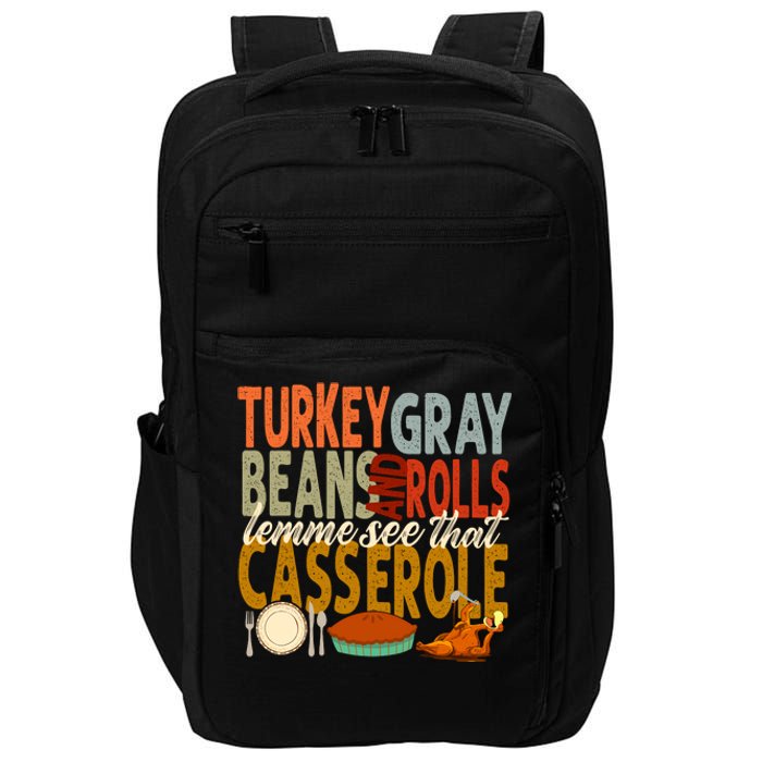 Turkey Gravy Beans And Rolls Let Me See That Casserole Fall Impact Tech Backpack