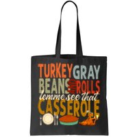 Turkey Gravy Beans And Rolls Let Me See That Casserole Fall Tote Bag