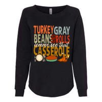 Turkey Gravy Beans And Rolls Let Me See That Casserole Fall Womens California Wash Sweatshirt