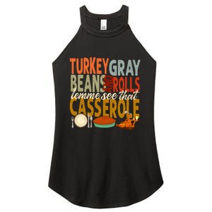 Turkey Gravy Beans And Rolls Let Me See That Casserole Fall Women's Perfect Tri Rocker Tank