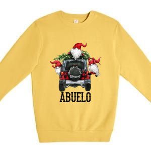 Thankful Grateful Blessed Abuelo Grandpa Gift Premium Crewneck Sweatshirt