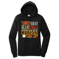 Turkey Gravy Beans And Rolls Let Me See That Casserole Fall Women's Pullover Hoodie