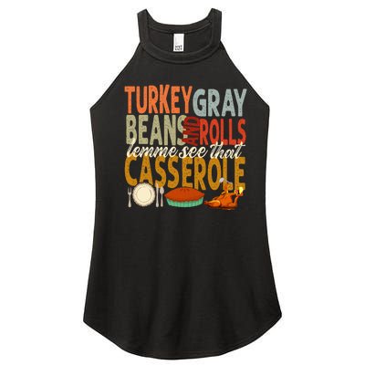 Turkey Gravy Beans And Rolls Let Me See That Casserole Fall Women's Perfect Tri Rocker Tank