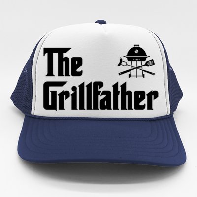 The Grillfather Bbq Funny Barbecue Grill Gift Trucker Hat