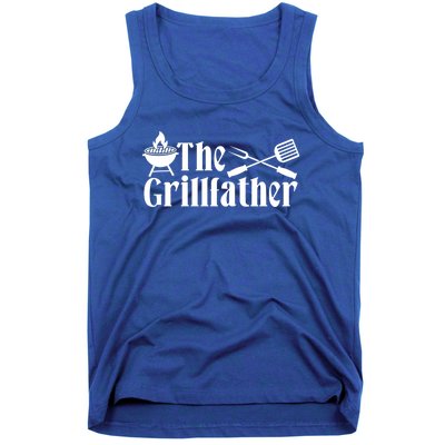 The Grillfather Bbq Fathers Day Present Funny Dad Bbq Gift Tank Top