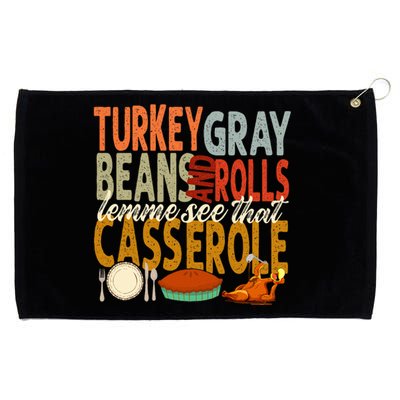 Turkey Gravy Beans And Rolls Let Me See That Casserole Fall Grommeted Golf Towel