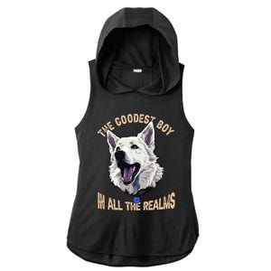 The Goodest Boy In All Realms Baldurs Gate 3 Dog Ladies PosiCharge Tri-Blend Wicking Draft Hoodie Tank