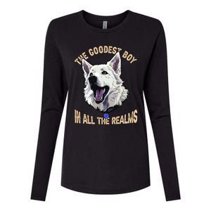 The Goodest Boy In All Realms Baldurs Gate 3 Dog Womens Cotton Relaxed Long Sleeve T-Shirt