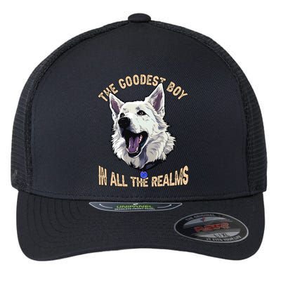 The Goodest Boy In All Realms Baldurs Gate 3 Dog Flexfit Unipanel Trucker Cap