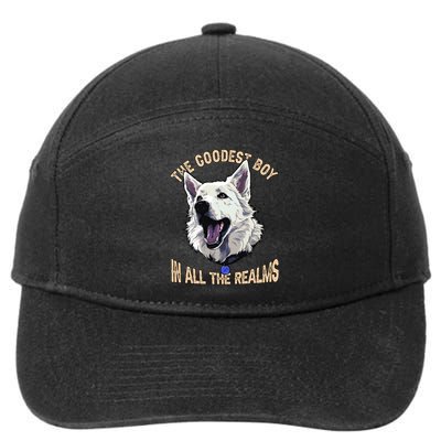 The Goodest Boy In All Realms Baldurs Gate 3 Dog 7-Panel Snapback Hat