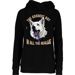 The Goodest Boy In All Realms Baldurs Gate 3 Dog Womens Funnel Neck Pullover Hood