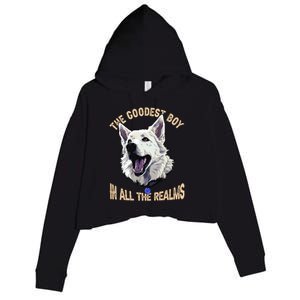 The Goodest Boy In All Realms Baldurs Gate 3 Dog Crop Fleece Hoodie