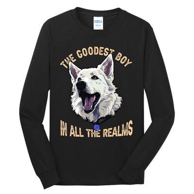 The Goodest Boy In All Realms Baldurs Gate 3 Dog Tall Long Sleeve T-Shirt