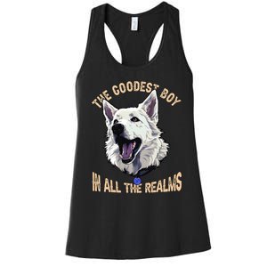 The Goodest Boy In All Realms Baldurs Gate 3 Dog Women's Racerback Tank