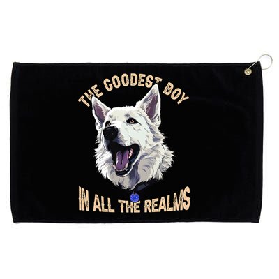 The Goodest Boy In All Realms Baldurs Gate 3 Dog Grommeted Golf Towel