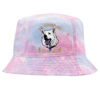 The Goodest Boy In All Realms Baldurs Gate 3 Dog Tie-Dyed Bucket Hat