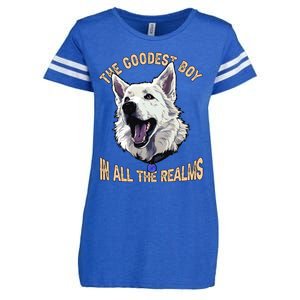 The Goodest Boy In All Realms Baldurs Gate 3 Dog Enza Ladies Jersey Football T-Shirt