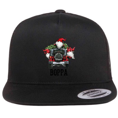 Thankful Grateful Blessed Boppa Grandpa Gift Flatbill Hat