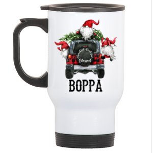 Thankful Grateful Blessed Boppa Grandpa Gift Stainless Steel Travel Mug