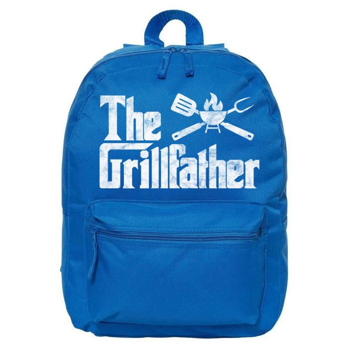 The Grillfather Bbq Grill Smoker Barbecue Chef Grill Master Cute Gift 16 in Basic Backpack