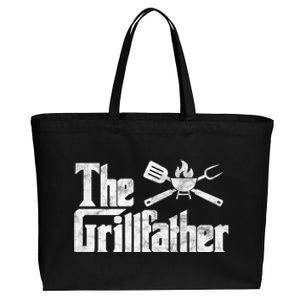 The Grillfather Bbq Grill Smoker Barbecue Chef Grill Master Cute Gift Cotton Canvas Jumbo Tote