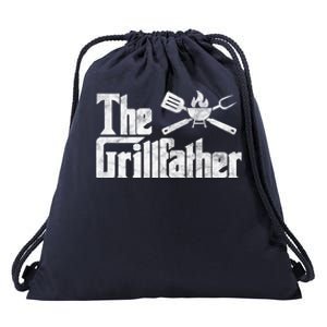 The Grillfather Bbq Grill Smoker Barbecue Chef Grill Master Cute Gift Drawstring Bag