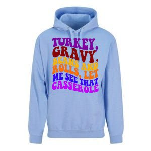 Turkey Gravy Beans And Rolls Let Me See That Casserole Unisex Surf Hoodie