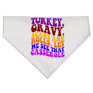 Turkey Gravy Beans And Rolls Let Me See That Casserole USA-Made Doggie Bandana