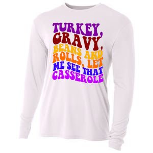 Turkey Gravy Beans And Rolls Let Me See That Casserole Cooling Performance Long Sleeve Crew