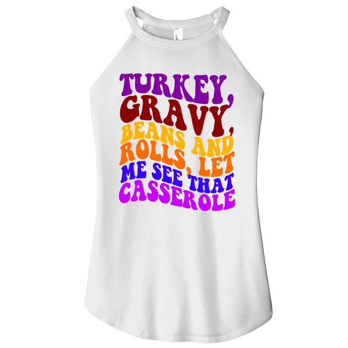 Turkey Gravy Beans And Rolls Let Me See That Casserole Women's Perfect Tri Rocker Tank