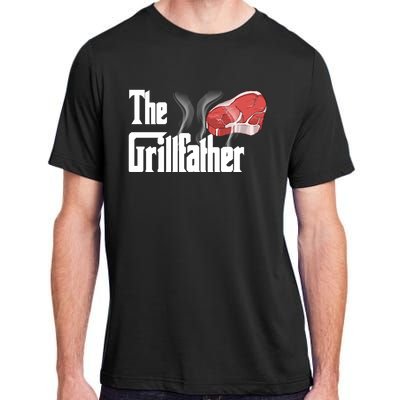 The Grillfather Bbq Grill Smoker Barbecue Grilling Gift Meaningful Gift Adult ChromaSoft Performance T-Shirt